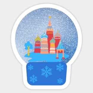 It's Snowing in Moscow Sticker